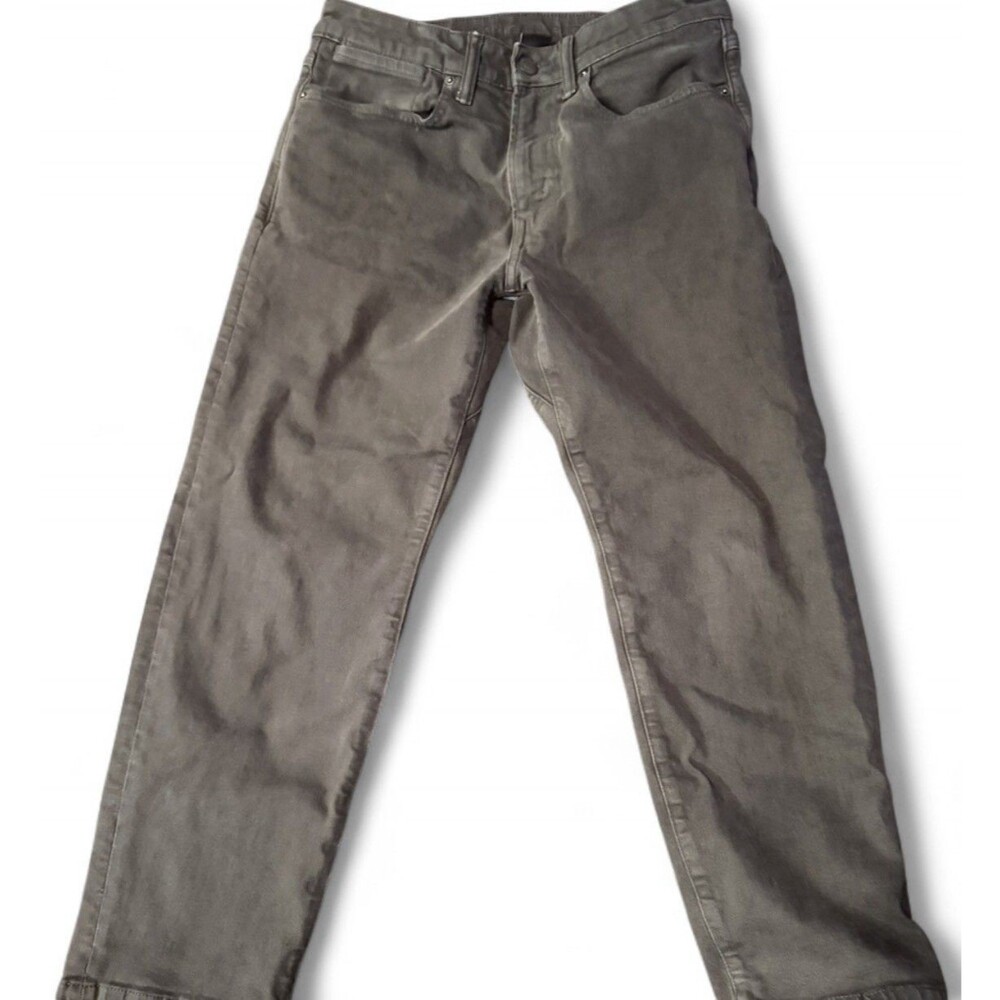 American Eagle Men's AirFlex Temp Tech Gray Slim Straight Dark Wash 5-Pocket